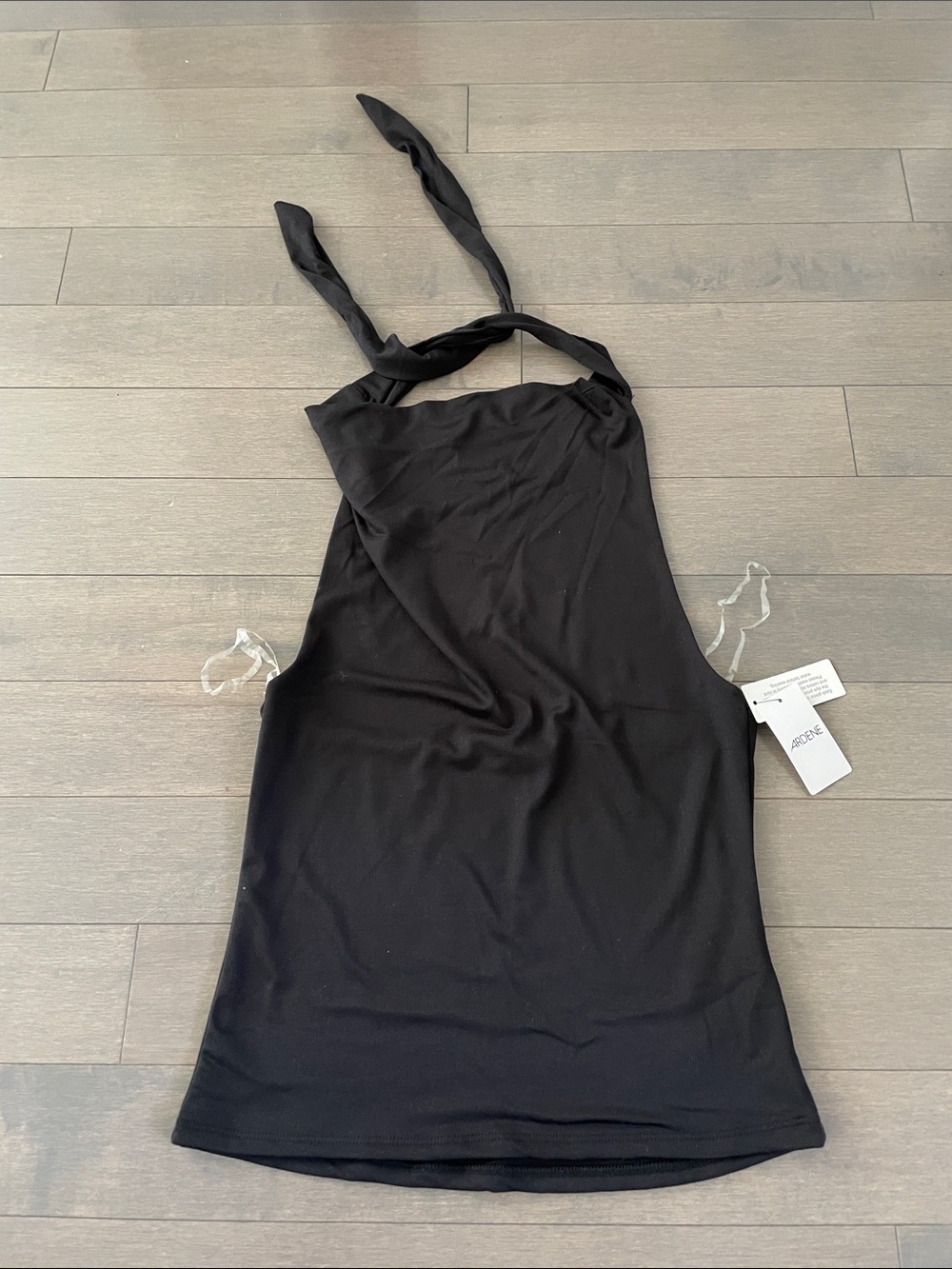 Ardene Black Halter crop top
